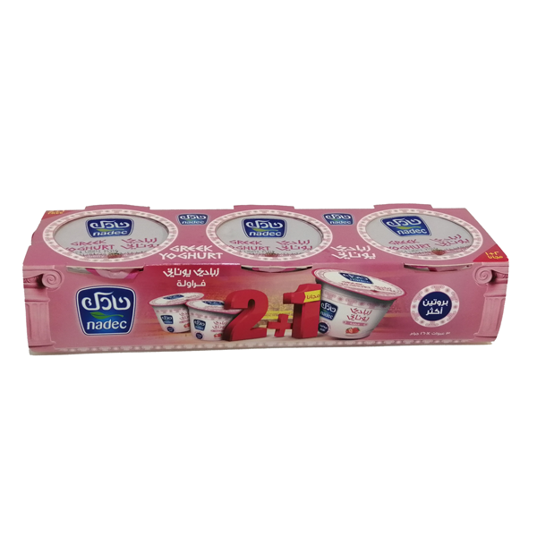 Nadec Strawbey Greek Yogrt160G