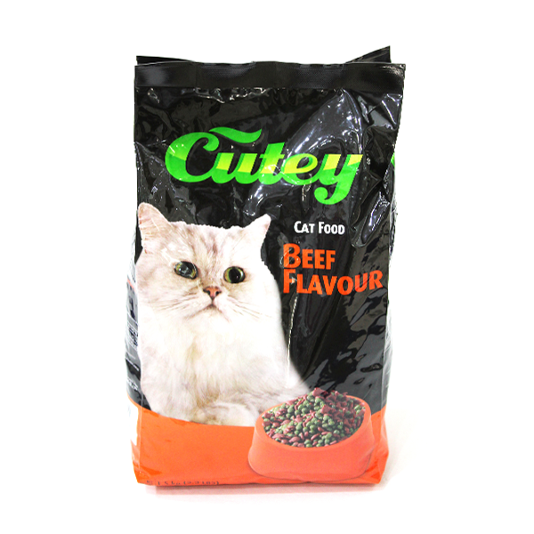 Cutey Cat Food Beef Flvr 1.5Kg