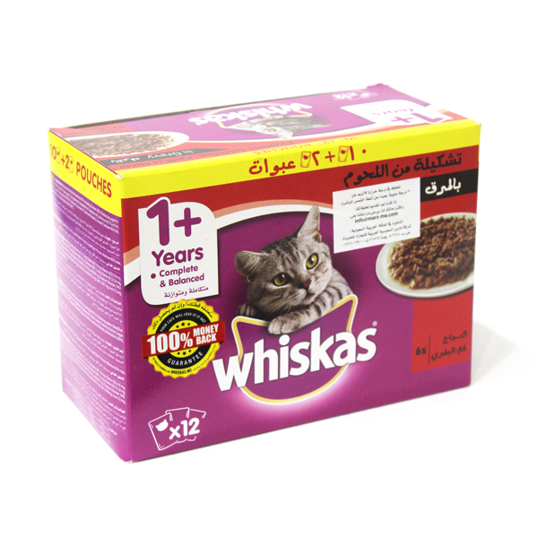 Whiskas Purfty Chkn&Beef 85G