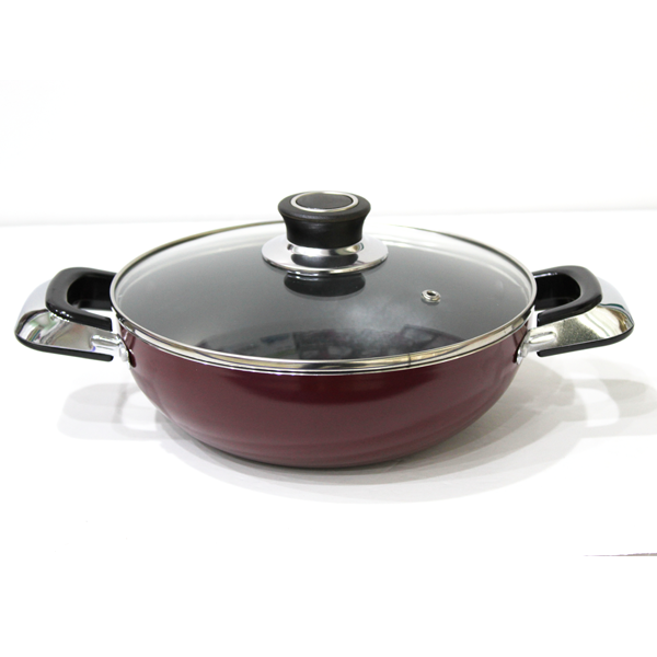 Royalford Wok Pan W/Lid 22Cm