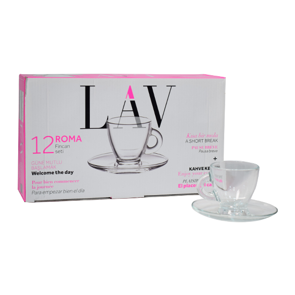 Roma 12Pcs Tea Cup & Saucer