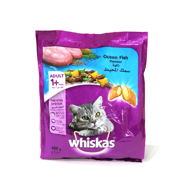 Whiskas O-Fish Salm Pockt 480G